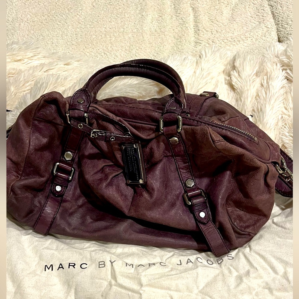 Authentic Marc Jacob’s purple leather handbag